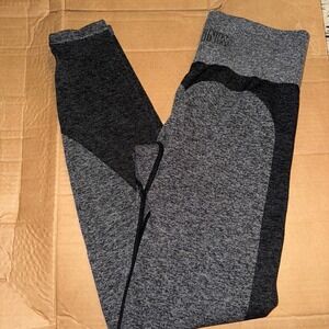 PINK Victoria's Secret Seamless Gray Black High‎ Waist Leggings